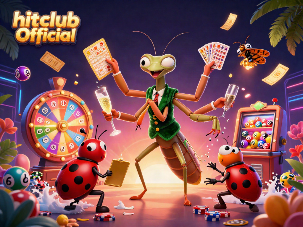 Experience the excitement of hitclub Official with vibrant casino action and joyful characters.