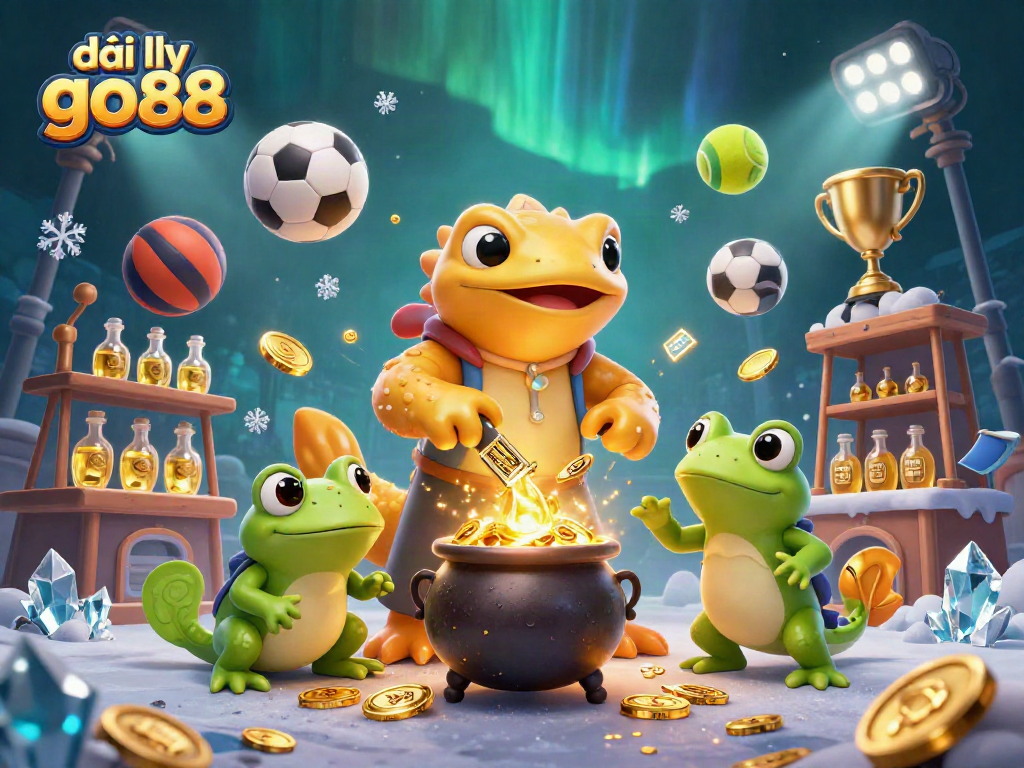Engage with the vibrant world of đại lý go88 featuring golden alchemists amidst a dynamic gaming scene.