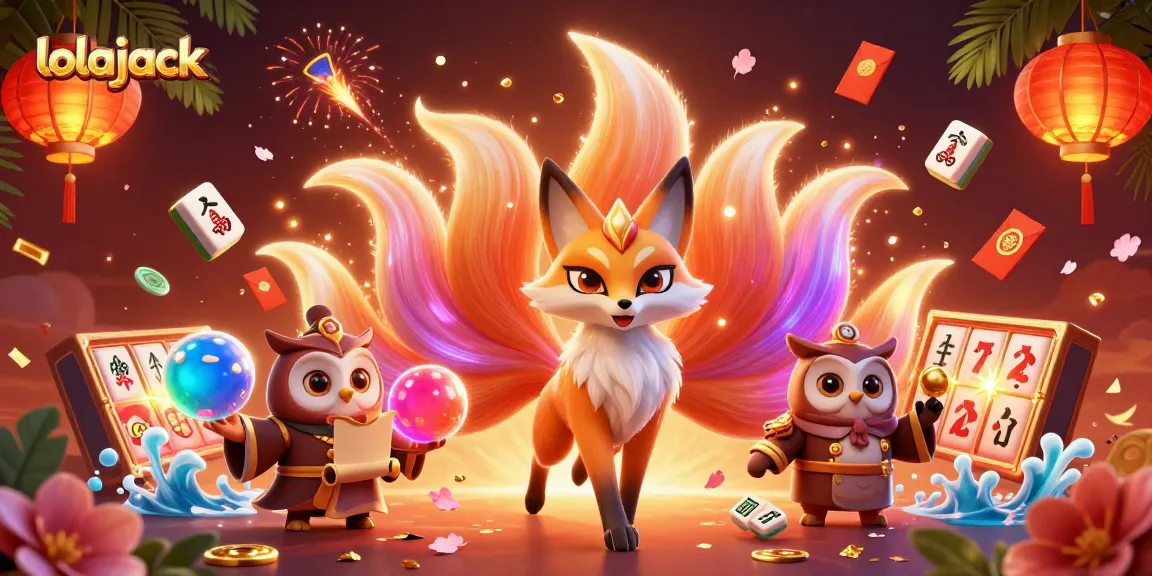 Experience the magic of lolajack with vibrant casino elements and enchanting characters.
